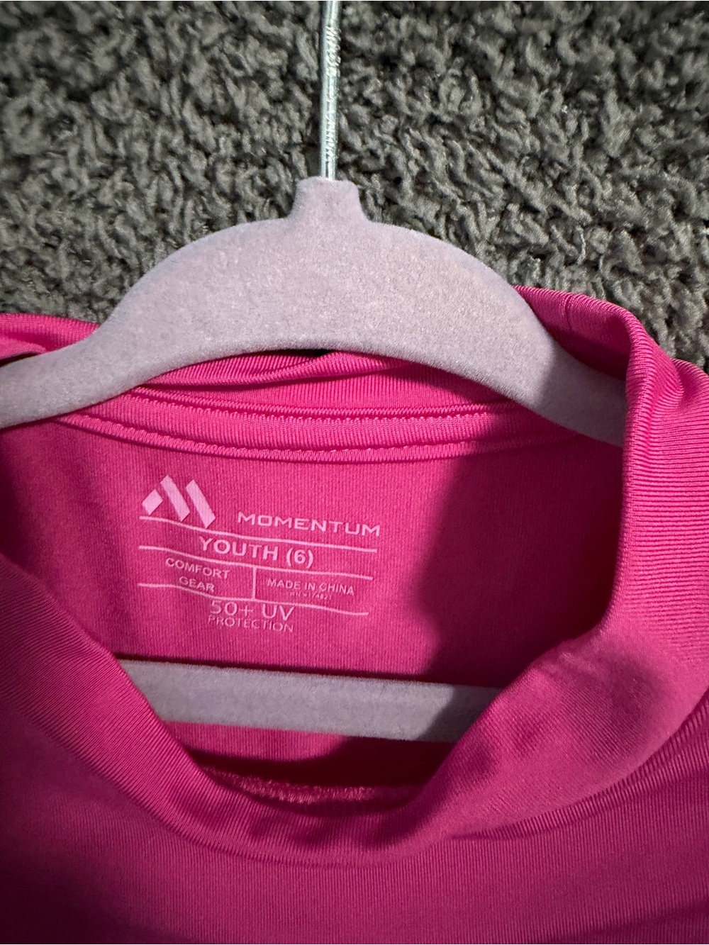 Girls Pink Short-Sleeve Rash Guard Tops - Picture 4 of 5